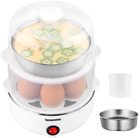 2-Tier Egg Cooker Large 14 Eggs Capacity, Tomorotec Electric Rapid Egg Maker, Au