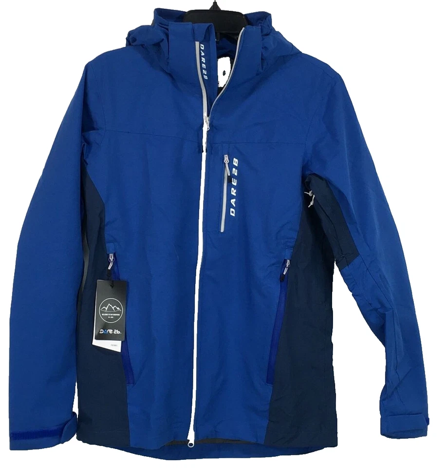 Chaqueta con capucha extraíble con cremallera completa Dare 2b Diligence, para hombre talla S - azul oscuro Foto 1 de 4