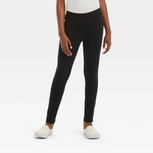 Girls' Leggings - Cat & Jack (Size: XS) Black - Picture 1 of 3