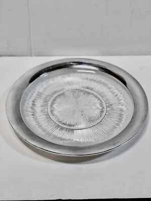 Nambe 16" Sunburst Round Platter Designed By Betty Bough New Open Box  - Image 1 of 4