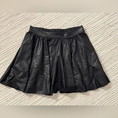 NWT LITTLE MASS Faux Leather Girls Skirt - Size 6 Years - Image 1 of 3