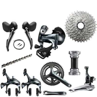 2x10S Groupset 4700 Shifter Front/Rear Derailleur Brake Crankset Cassette Chain - Image 1 of 4