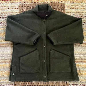 VTG Patagonia Fleece Chore Jacket Coat Green Men Vintage 90s Made In USA - Picture 1 of 3