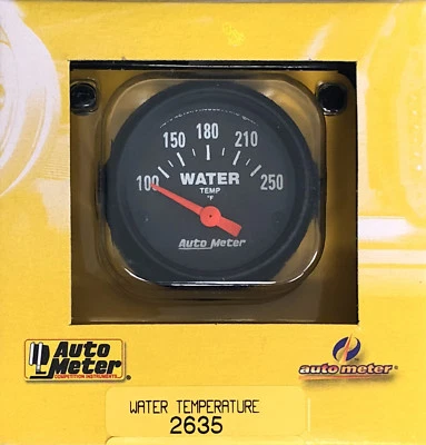 Auto Meter 2635 Z-Series Electric Water Temperature Temp Gauge 100-250 2 1/16" - Image 1 of 3