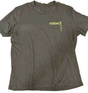 Versace Jeans Men T-Shirt Black 100% Cotton Size IT 56 - Picture 1 of 5