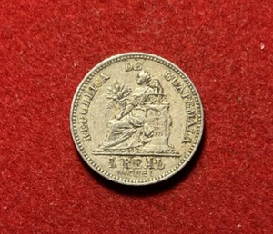 Guatemala 1910 Real Copper-Nickel Coin KM#177 T4409a - Picture 1 of 2