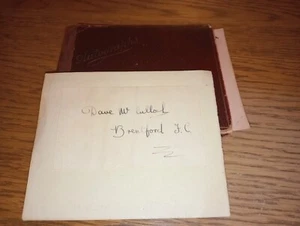 PRE WAR DAVE MCCULLOCH(BRENTFORD/HEARTS/SCOTLAND)HAND SIGNED AUTOGRAPH ALBUMPAGE - Picture 1 of 1