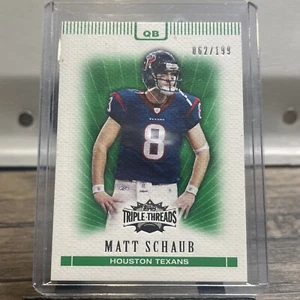 2007 Topps Triple Threads Emerald Texans Football Card #18 Matt Schaub/199 - Picture 1 of 2