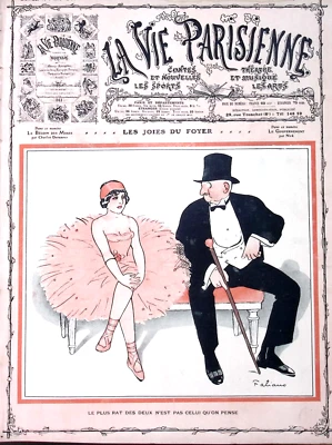 La Vie Parisienne Magazine 11 Mar 1911 Fabiano The Joys of the Day Ballerina - Image 1 of 4