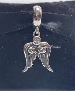 SYMBOL OF Angels Silver/CZ Charm NEW - Picture 1 of 2