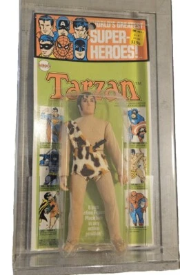 Vintage Mego Tarzan WGSH 8” Action Figure | Carded SS Kresge  MOC - Image 1 of 4