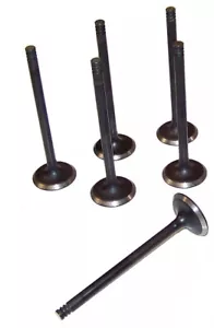 EXHAUST Valves Set/6 for 1999-2006 Jeep 4.0L 1.50 head,8mm stem,4.93 length - Bild 1 von 3