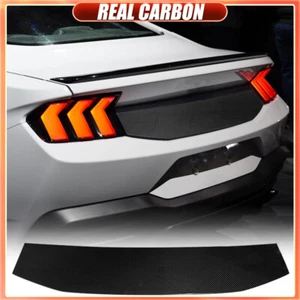 For Ford Mustang S650 24UP DRY CARBON FIBER Rear Trunk Panel Decklid Trim Cover - Bild 1 von 15