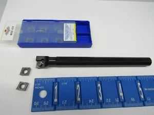 12 MM WENDBARE BOHRSTANGE MIT (10) CCMT-32.51-EF HARTMETALLEINSÄTZE - Bild 1 von 2