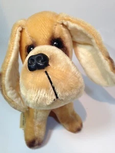 Kamar Basset Hound Dog Plush RARE Vintage Mexico Brown Stuffed Animal 6" - Picture 1 of 12