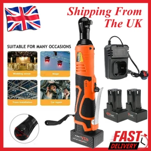 With Battery&Charger 90Nm 42V Electric Cordless 90° Right Angle Ratchet Wrench - Picture 1 of 6