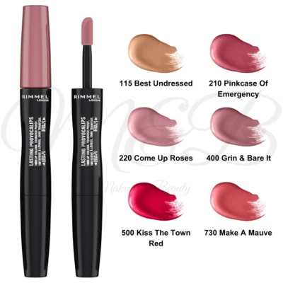 RIMMEL Lasting Provocalips Longwear Double Ended Liquid Lipstick *CHOOSE SHADE* - Image 1 of 4