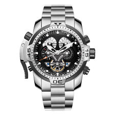 Reef Tiger Mens Sport Automatic Wrist Watches With Year Month Date Week Military