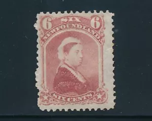 NEWFOUNDLAND (1870) QV Sc #35; MH DULL ROSE; F-VF; OG - Picture 1 of 2