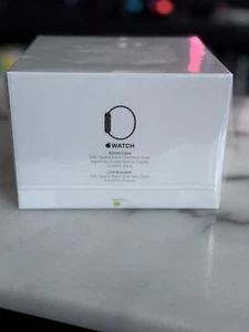 Genuine Original Apple Watch Series 0 42mm Space Black Stainless Steel Link New - Picture 1 of 6