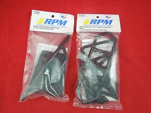 RPM TRAXXAS SLASH 4X4 FRONT + REAR BLACK BUMPER SET LCG + NON LCG 80122 80022 - Picture 1 of 1