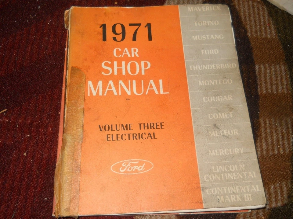 Ford Mustang Torino Ranchero Thunderbird Galaxy 1971 taller eléctrico sal manual Foto 1 de 1