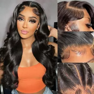 13X6 HD Body Wave Lace Front Wigs Human Hair 30Inch Pre Plucked Glueless Wigs Hu - Picture 1 of 12
