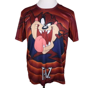 Tazmania Devil Shirt * ALL OVER Print * 2XL XXL * Unbranded * Good VG * TAZ * WB - Picture 1 of 10