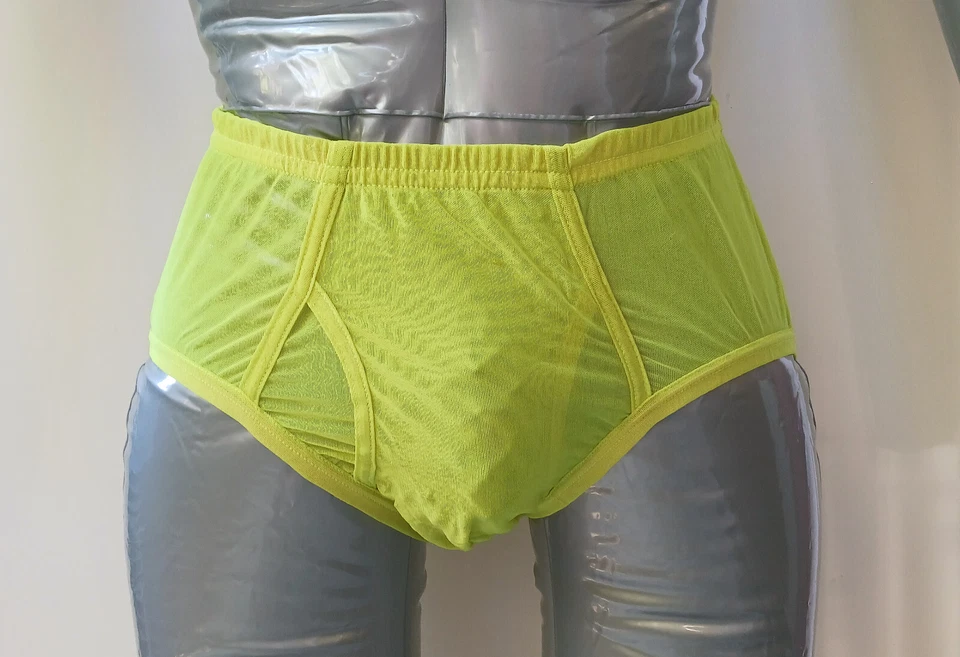 Gucci Garantizado Auténtico Malla Tul Ropa Interior Tom Ford Era Calzoncillo Amarillo Nuevo S Foto 1 de 4