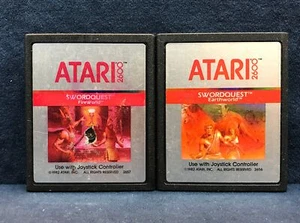 Swordquest Earthworld & Fireworld for Atari 2600 Bundle with Manuals and Comics - Picture 1 of 4