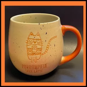 Cat Coffee Mug “PURRUMPKIN SPICE LATTE” Halloween Fall MADISON STUDIO 🎃 - Picture 1 of 7