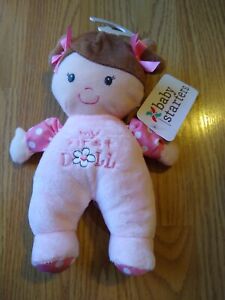 Baby Starters Doll Security Blanket Girls Infant Pink Rattles My First NEW 