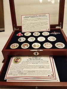 2018 PCS Boston Red Sox 12 Silver Eagle Coin Set b - Bild 1 von 5