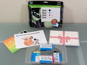 Genuine HP Combo-Pack Black 564 XL and Tri Color Ink Set w/ Paper Exp 11/2015 - Picture 1 of 11