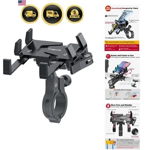 Support téléphone guidon aluminium support téléphone vélo pour vélos et motos - Photo 1 sur 9