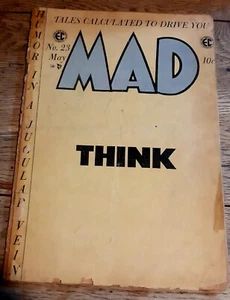 MAD #23 - COMPLETE - Last Mad in Comic Book Format! - Classic EC Comic! 1955 - Picture 1 of 21