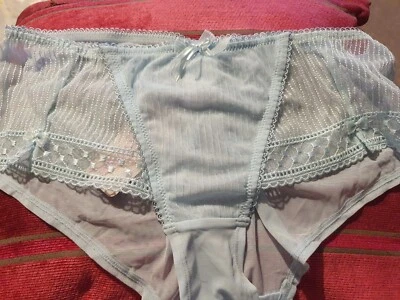 NUEVO Bravissimo Alanna Knickers Cortos Reino Unido Mediano Para Mujer Pale Aqua Foto 1 de 4