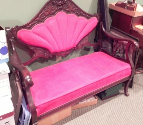 Antique Empire Furniture THREE PIECE SET lions head love seat, rocker, st chair Cover