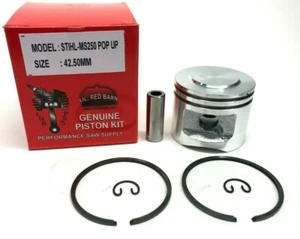 POP UP PISTON FITS STIHL MS250, 025,  42.5MM KIT ETRA POWER & COMPRESSION, NEW - Picture 1 of 1
