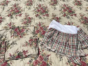 CHAPS Ralph Lauren QUEEN Comforter *WAINSCOTT Pair PILLOW SHAMS Bed SKIRT PILLOW - Picture 1 of 24