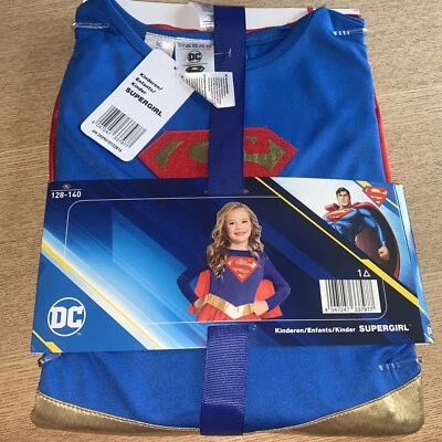 Supergirl DC Superhero Supergirl Hero Fancy Dress Costume 9-10yrs 128-140cm New  - Image 1 of 4