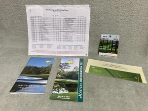 2011 Masters Badge Augusta Golf Charles Schwartzel Spectator Guide Fri/Sun Pairs - Picture 1 of 11