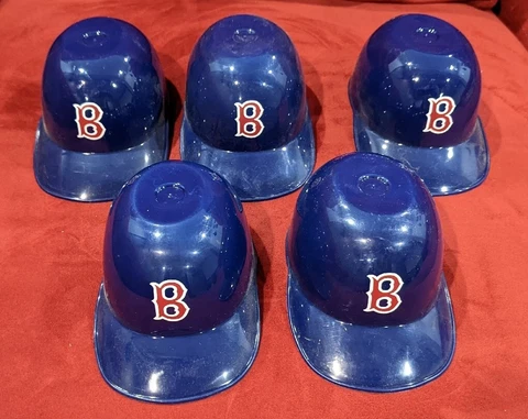 Boston Red Sox MLB Mini Souvenir Baseball Batting Helmet Lot of 5 Cover