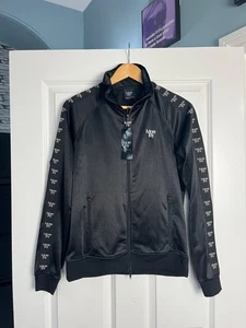 New CHRISTOPHER KANE More Joy BLACK Zip Up TRACKSUIT TOP Jacket Size XS - Picture 1 of 6