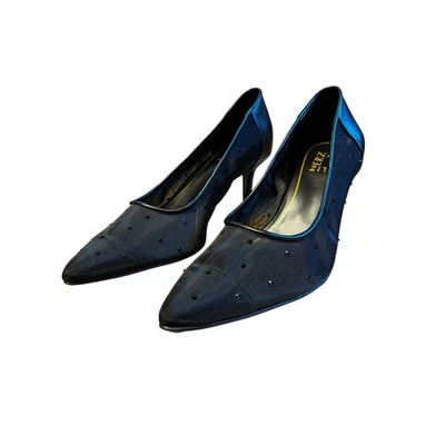 Bomba Naturalizer Everly 4 para mujer talla 7,5 W negro tacón de gatito cóctel negocios Foto 1 de 4