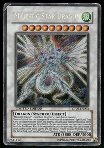 Yugioh! Majestic Star Dragon CT06-EN003 Secret Rare DMG'D - Picture 1 of 2