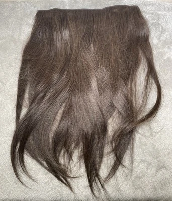 Neu 18" Flip-In Echthaarverlängerung braun (#2) Clip & Draht, 100 % echter schneller Versand - Bild 1 von 4