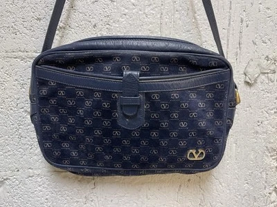 Valentino Garavani Logo All Over Vintage Suede Mini Shoulder Bag Cross Body - Image 1 of 4