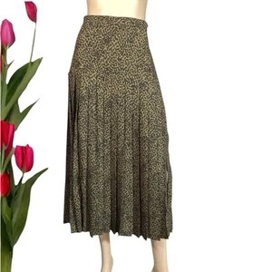 ⭐SEED HERITAGE LEOPARD PRINT PLEATED MIDI SHIRT SIZE 8 AU - Picture 1 of 12