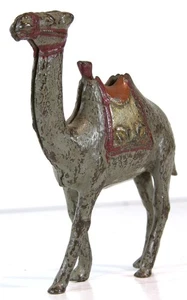 BANCO DE HIERRO FUNDIDO CAMEL DE LA DÉCADA DE 1910 FIGURATIVO BANCO DE ALAMBIQUES de Williams en pintura original - Imagen 1 de 6